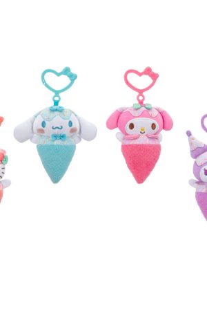 Hello Kitty and Friends 4-Pack Ice Cream Clip-On Plush