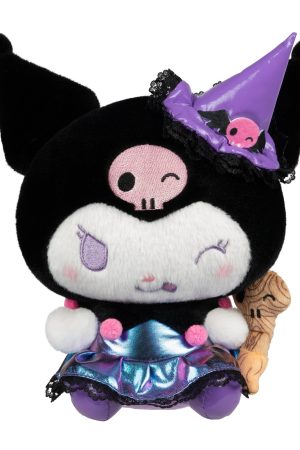 Hello Kitty and Friends 8-Inch Kuromi Halloween Plush Wearing a Witch Costume