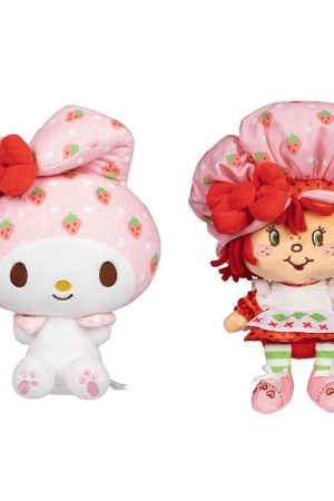 Hello Kitty and Friends 8-Inch Strawberry Shortcake x My Melody Plush 2-Pack