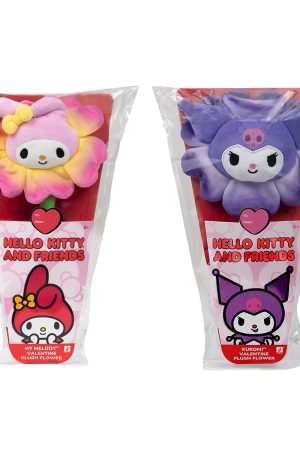 Hello Kitty and Friends 14-Inch Plush Flower 2-Pack - My Melody & Kuromi