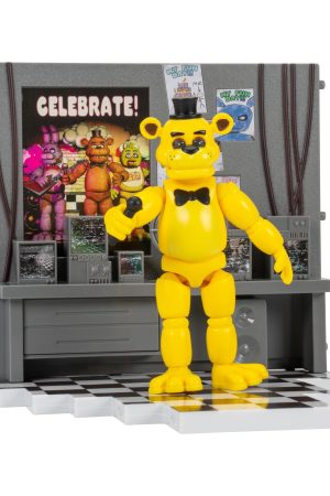 Five Nights at Freddy's Golden Freddy Office Set - 5-Inch Articulated Figure