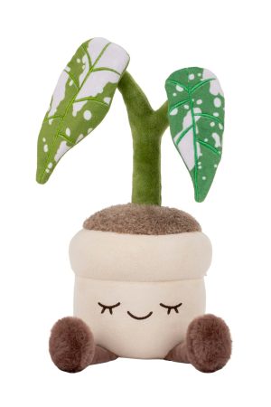Greenhouse by Russ 12-Inch Grey Monstera Plant Plush