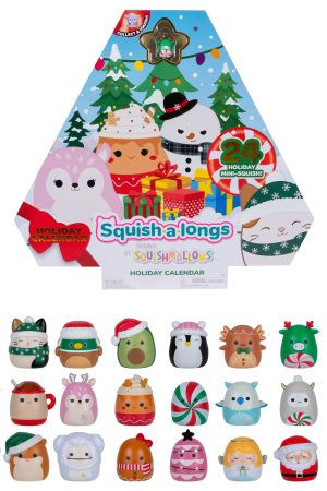 Squish-a-longs Holiday Countdown Calendar – Includes 24 Mini-Squish