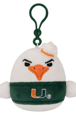 University of Miami 3.5-Inch Sebastian the Ibis Plush Clip