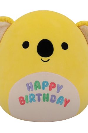 12-Inch Donny the Yellow Koala with Happy Birthday on Belly