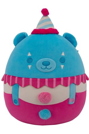 14-Inch Blubo the Neon Blue Bear in Pink Clown Costume