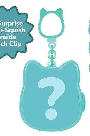 Squish-a-longs Clip & Go - Includes 3 Mini-Squish & Clip Case