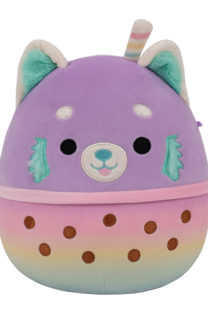 8-Inch Lexis Purple Red Panda in Boba Tea Cup