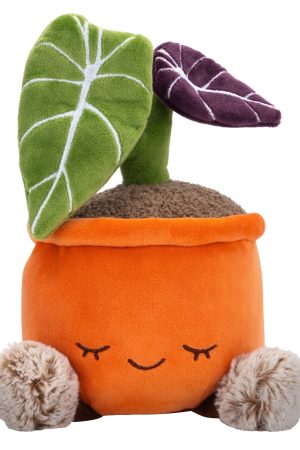 Greenhouse by Russ 12-Inch Black Velvet Alocasia Plant Plush