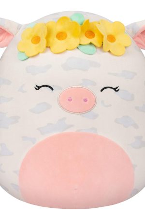 16-Inch Rosie the Spotted Pig with Yellow Flower Crown
