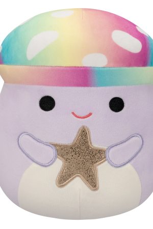 8-Inch Mahdi the Tie-Dye Mushroom Holding Star