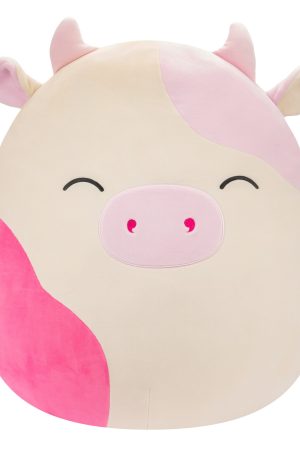 20-Inch Caedyn the Cream Cow with Pink Spots