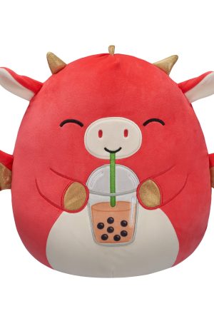 12-Inch Baiden the Red Dragon with Boba Drink