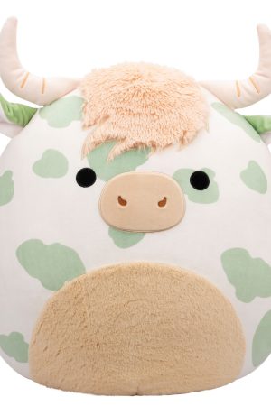 20-Inch Celestino the Sage Green Spotted Highland Cow