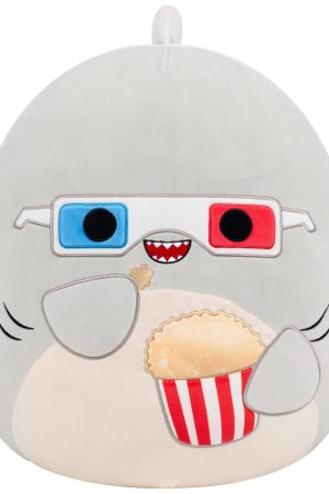 16-Inch Gordon the Grey Shark with 3D Glasses and Popcorn