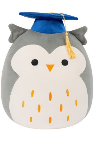 12-Inch Hoot the Grey Owl in Graduation Cap