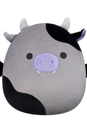 12-Inch Bridgette the Grey and Black Cow Bat