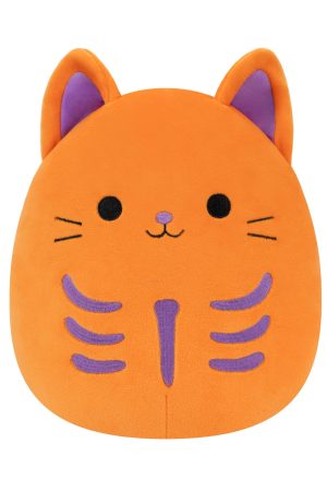 8-Inch Rigatoni the Orange and Purple Skeleton Cat