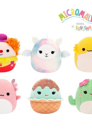 Micromallows 6-Pack – Archie Axolotl. Bimbi Clown. Lucy-May Llamapegacorn. Maritza Cactus. Maya Sundae. Rodry Bearded Dragon