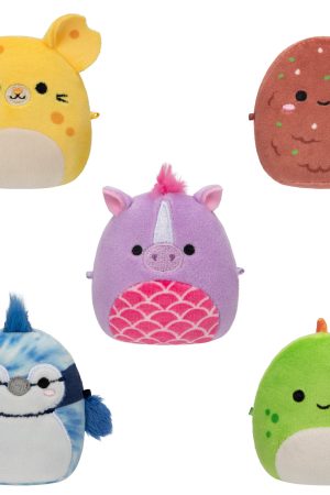 Micromallows 5-Pack - Seanster Stegosaurus. Quayn Hippocampus. Amelia Cheese Mouse. Missy Me Drumstick. Babs Blue Jay