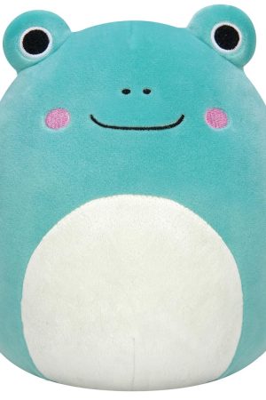12-Inch Ludwig the Teal Frog with Mint Green Belly