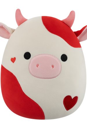 12-Inch Idris the Red and Off-White Cow