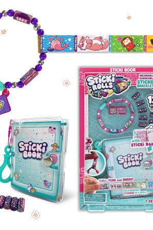 Sticki Rolls Sticki Book - Wearable & Shareable Sticker Bracelet + Collection Sticki Book