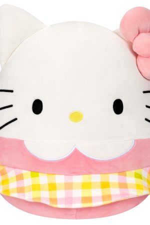 Hello Kitty and Friends 14-Inch Hello Kitty Wearing Gingham Skirt Squishmallows