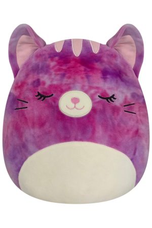 14-Inch Caeli the Purple Tie-Dye Tabby Cat