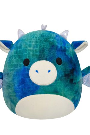 14-Inch Dominic the Blue Textured Dragon