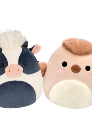 8-Inch Cow and Cockatoo Bundle